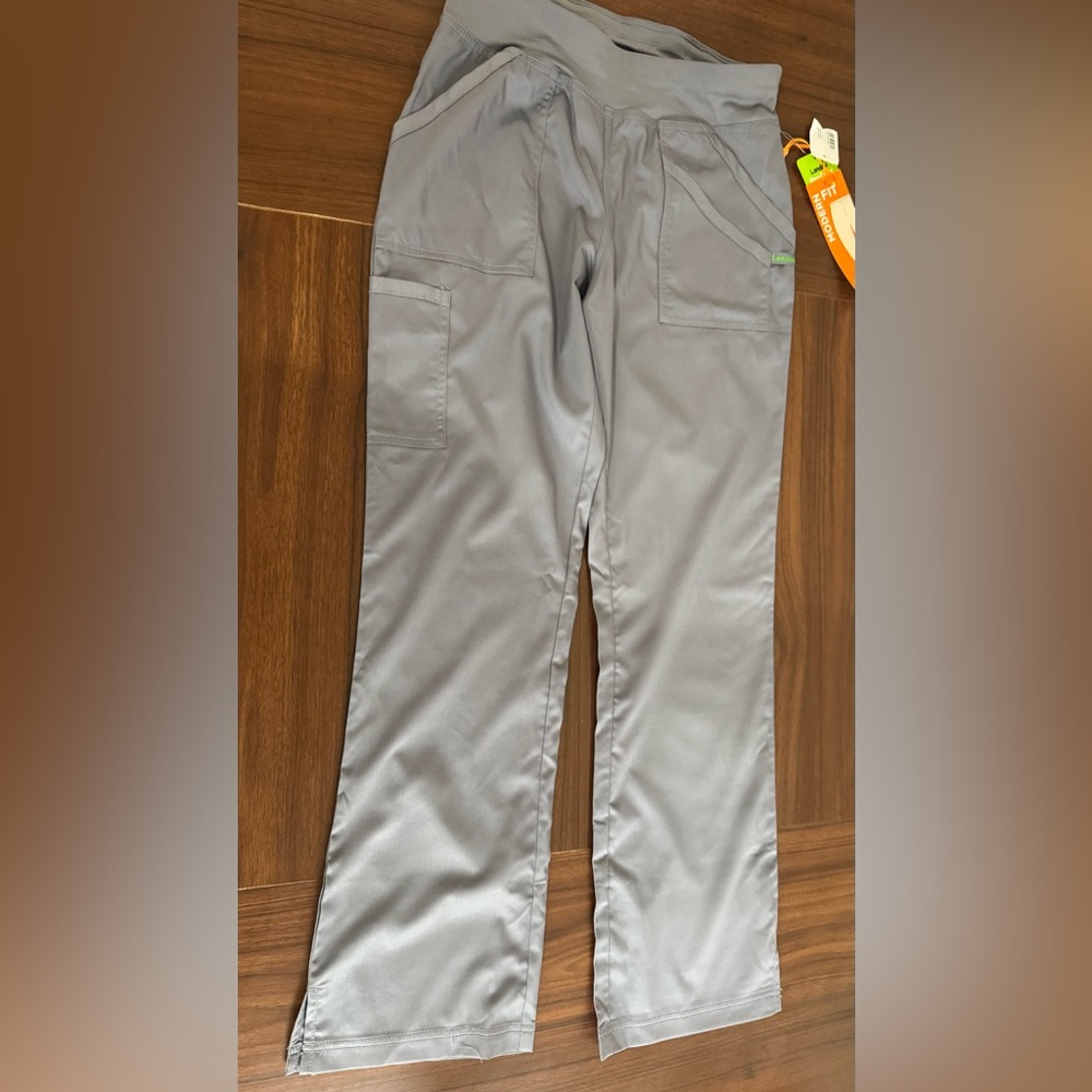 Landau Proflex Scrub Pants Womens Sz S grey Modern Fit Wrinkle Resistant NWT - Picture 4 of 8